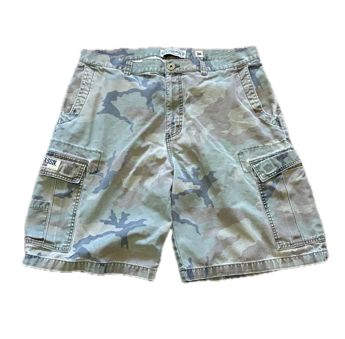 2000s US Polo Assn. Camo Cargo Shorts - 36