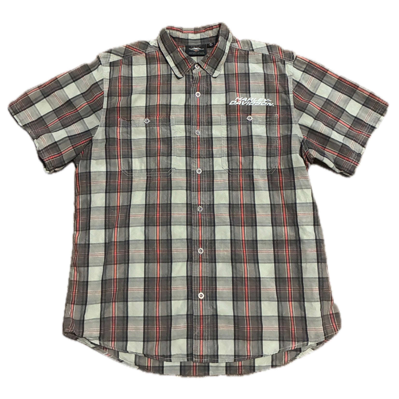 2000s Harley Davidson Button Up - XL