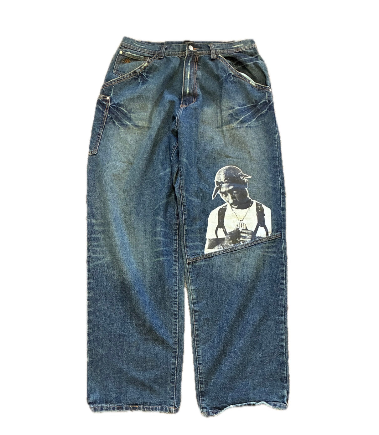 2000s Tupac Baggy Jeans - 36