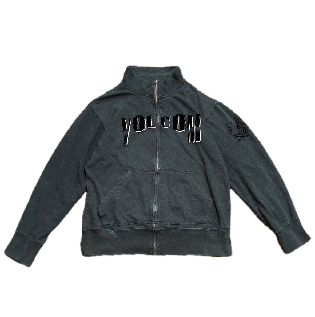 Y2K Volcom Stone Zip-Up Sweater - L