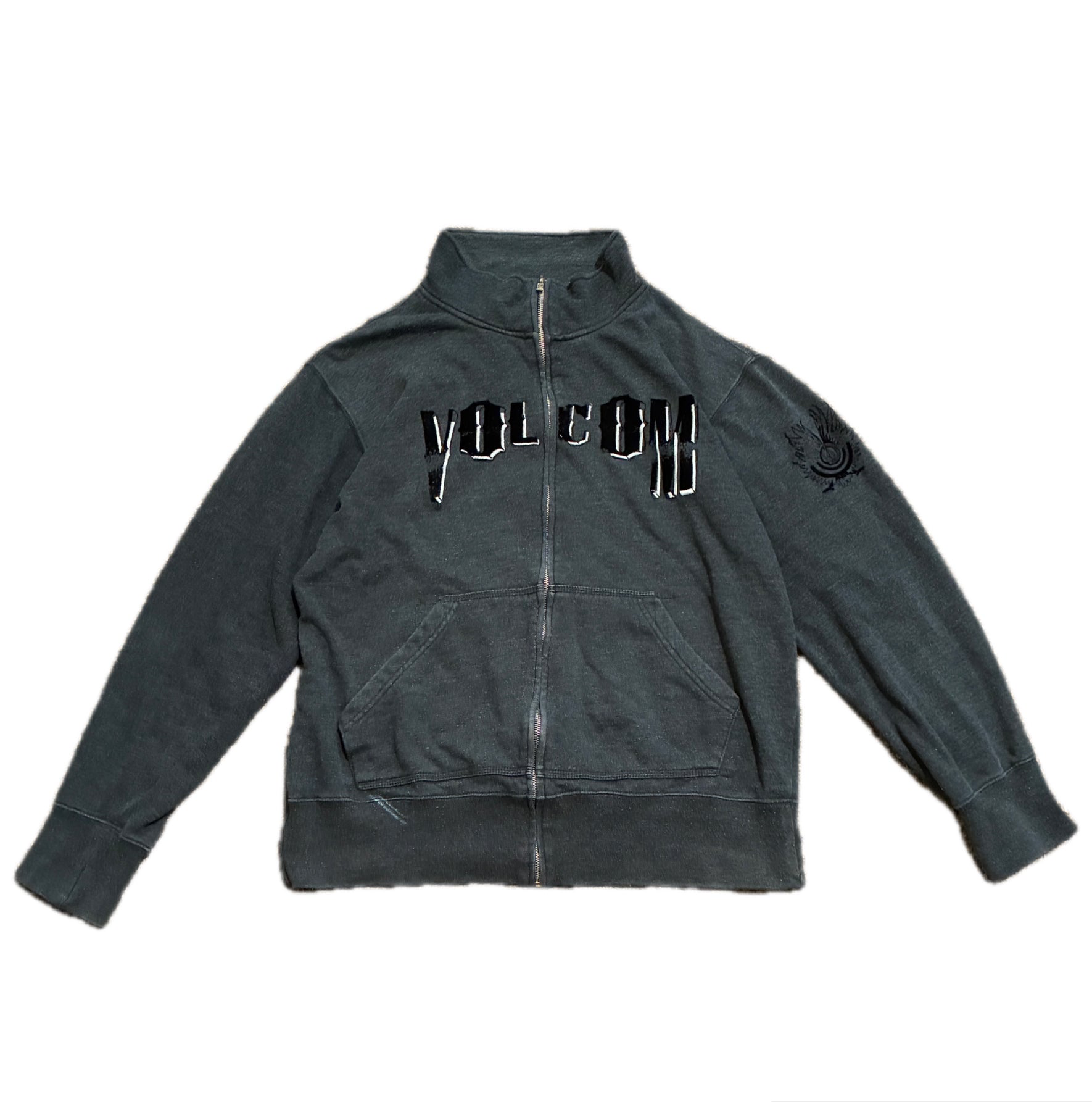 Y2K Volcom Stone Zip-Up Sweater - L