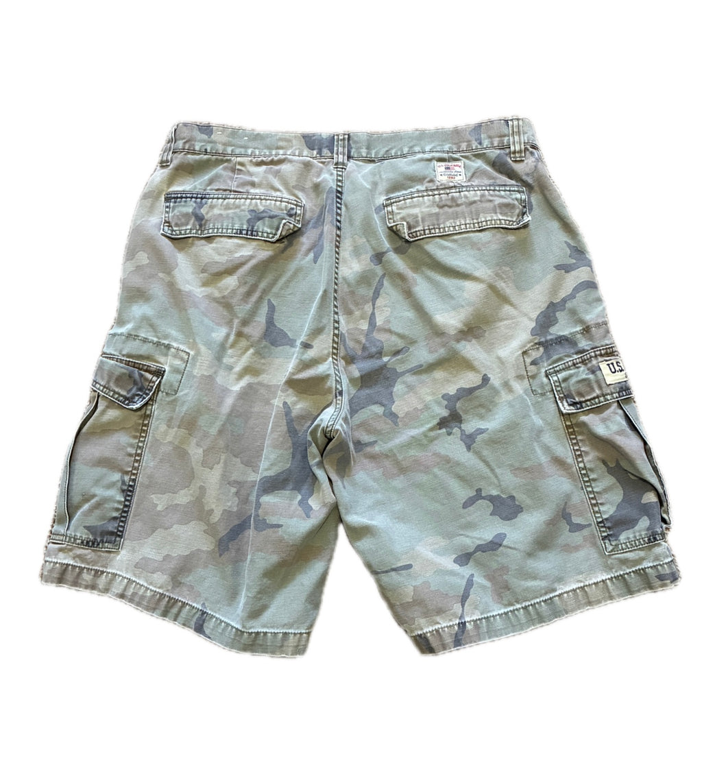 2000s US Polo Assn. Camo Cargo Shorts - 36