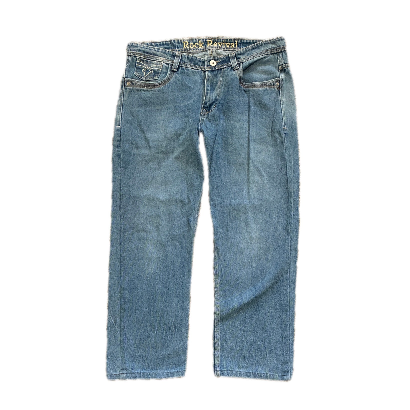 Rock Revival Embroidered Jeans - 36