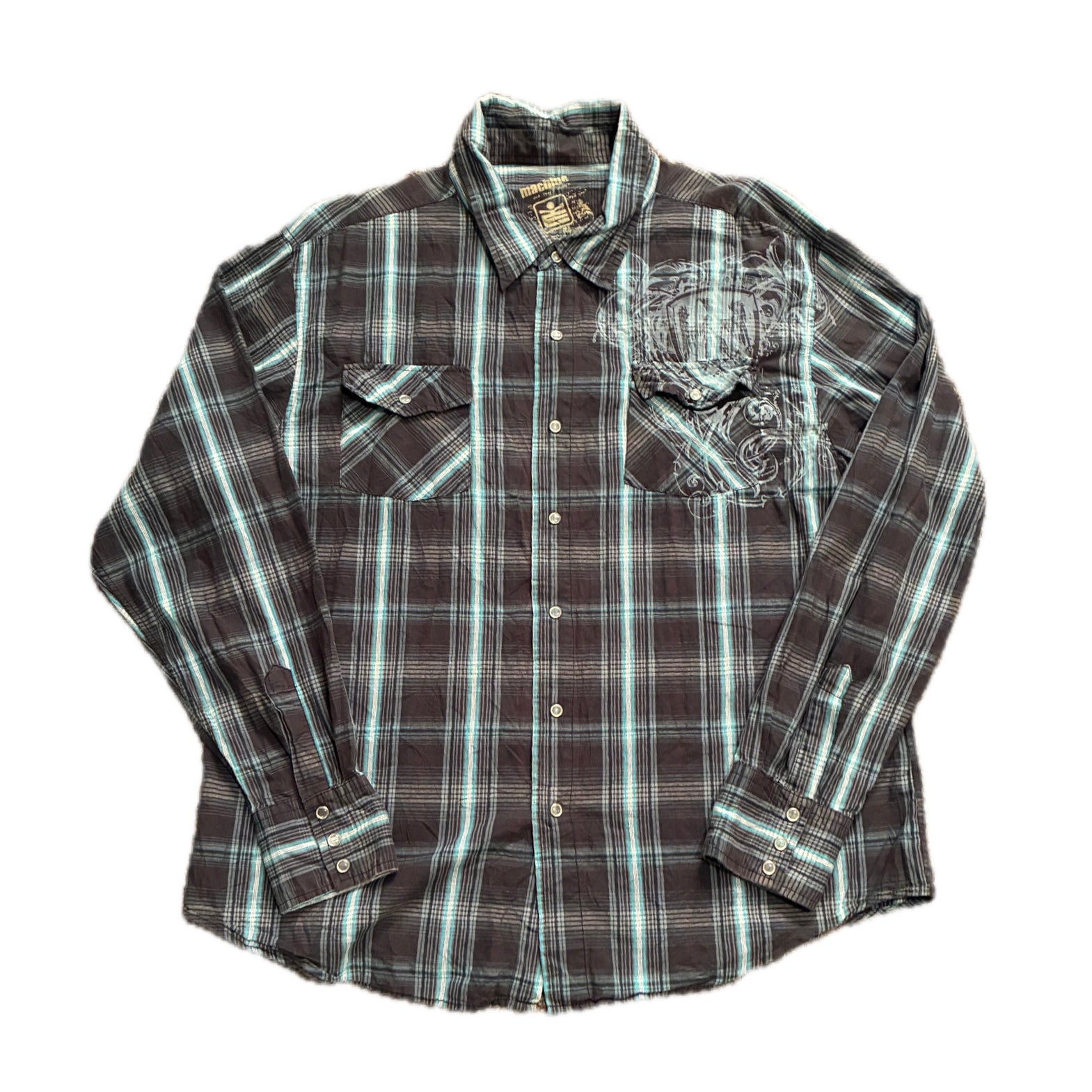 Y2K Machine Button Up - 2XL