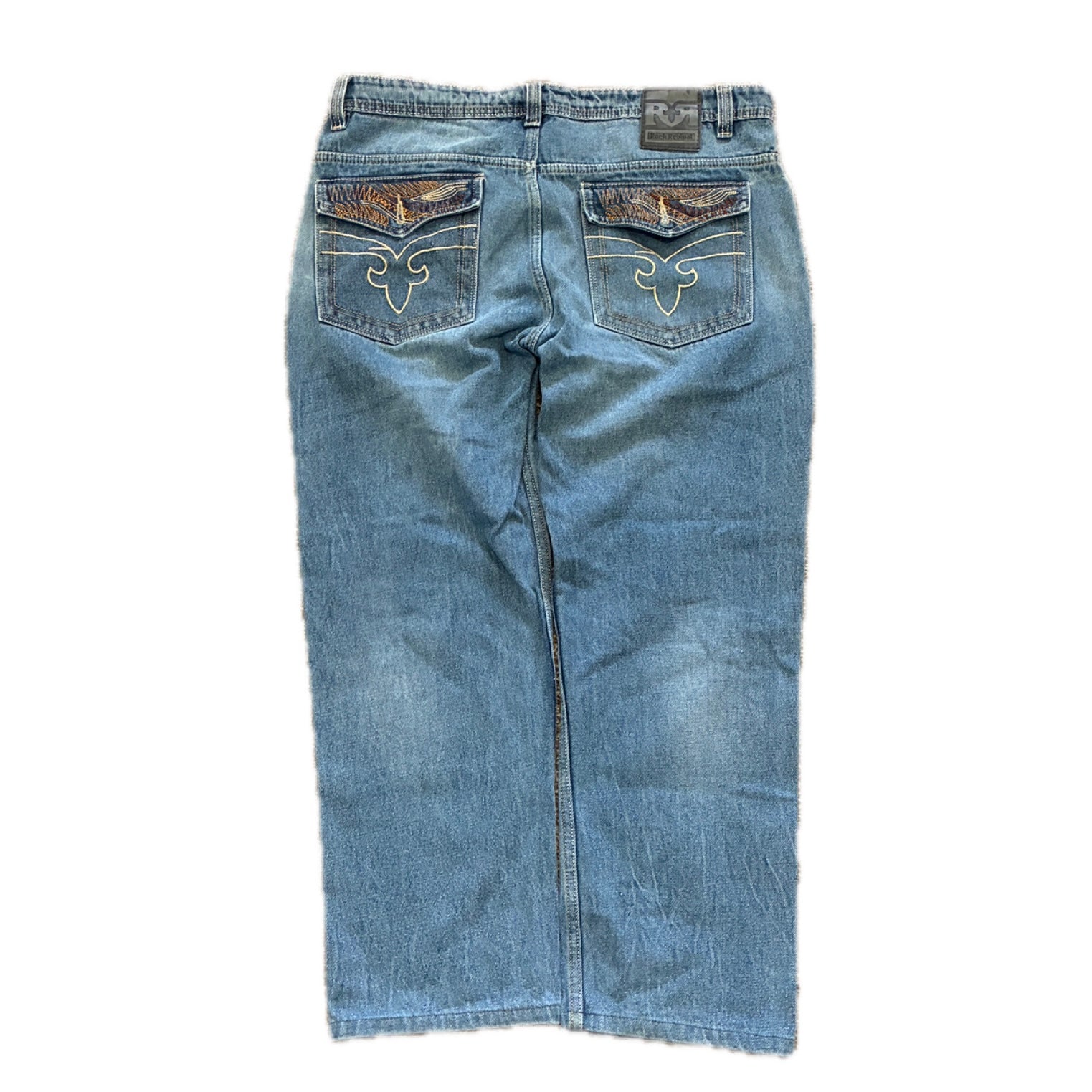 Rock Revival Embroidered Jeans - 36