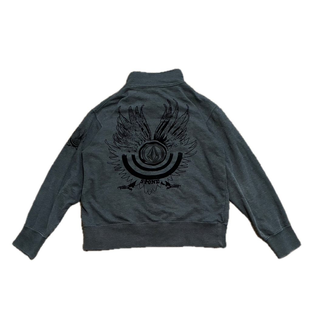 Y2K Volcom Stone Zip-Up Sweater - L