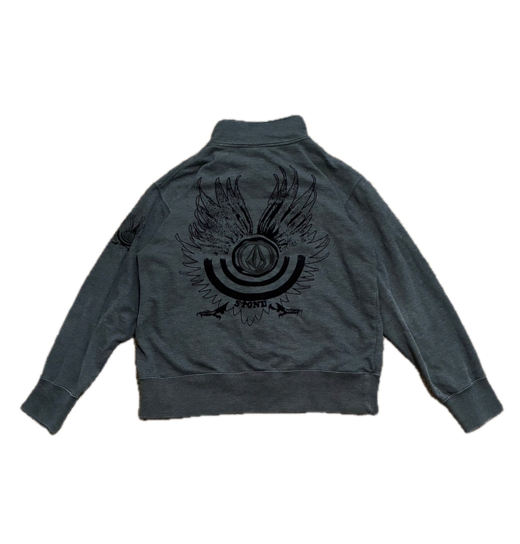 Y2K Volcom Stone Zip-Up Sweater - L