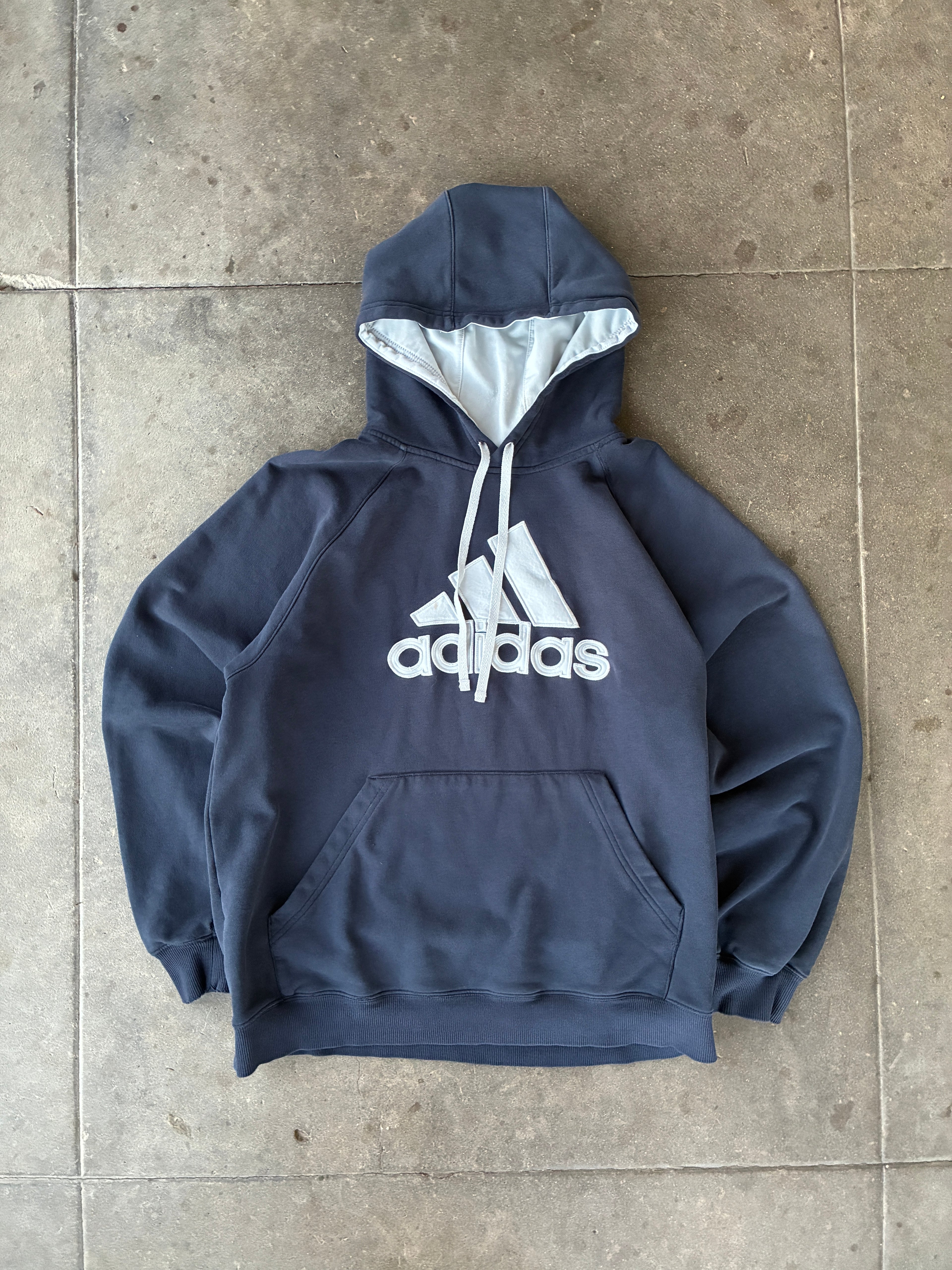 ‘00s Adidas Logo Hoodie - M