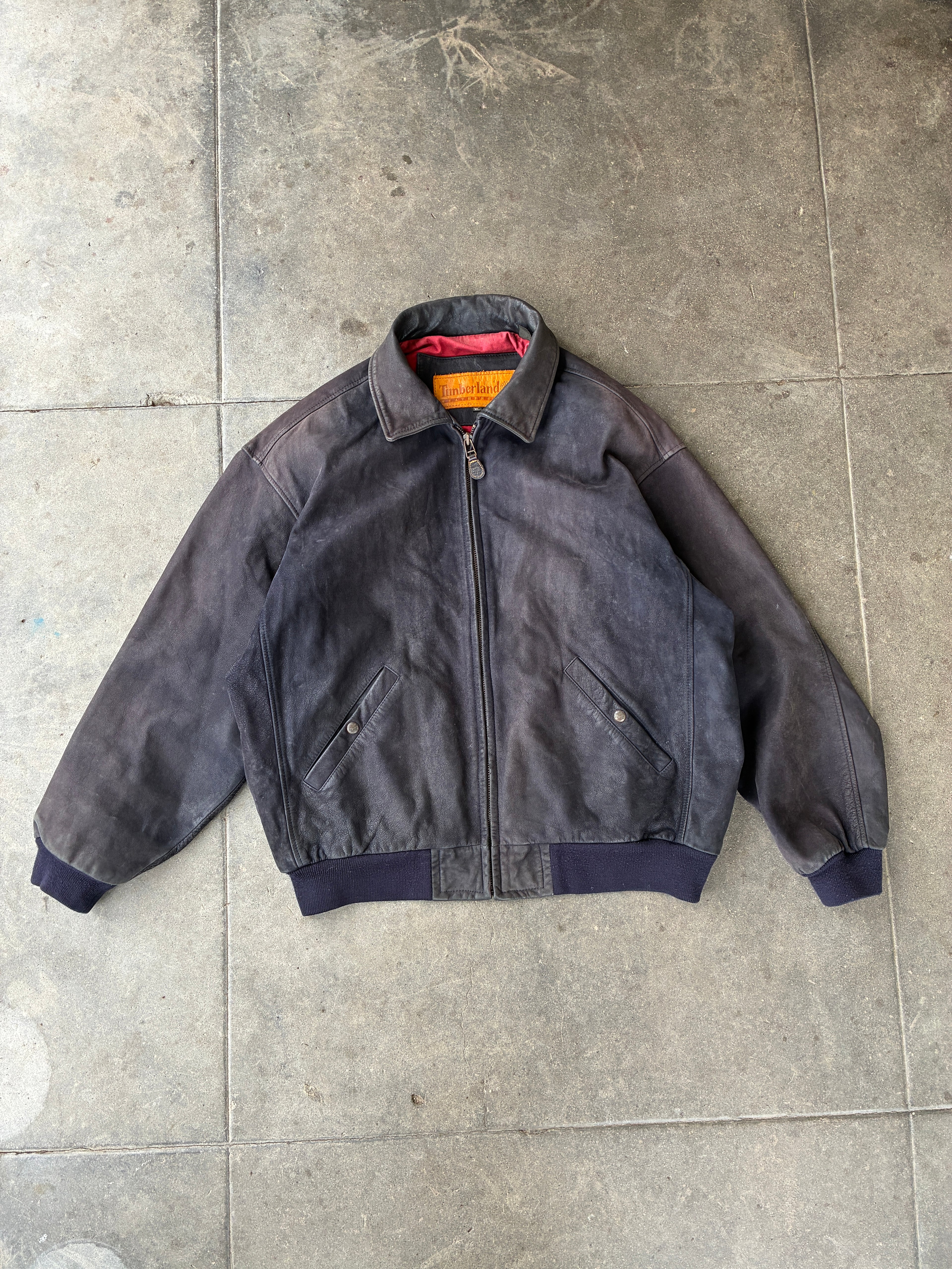 ‘00s Timberland Leather Jacket - XL