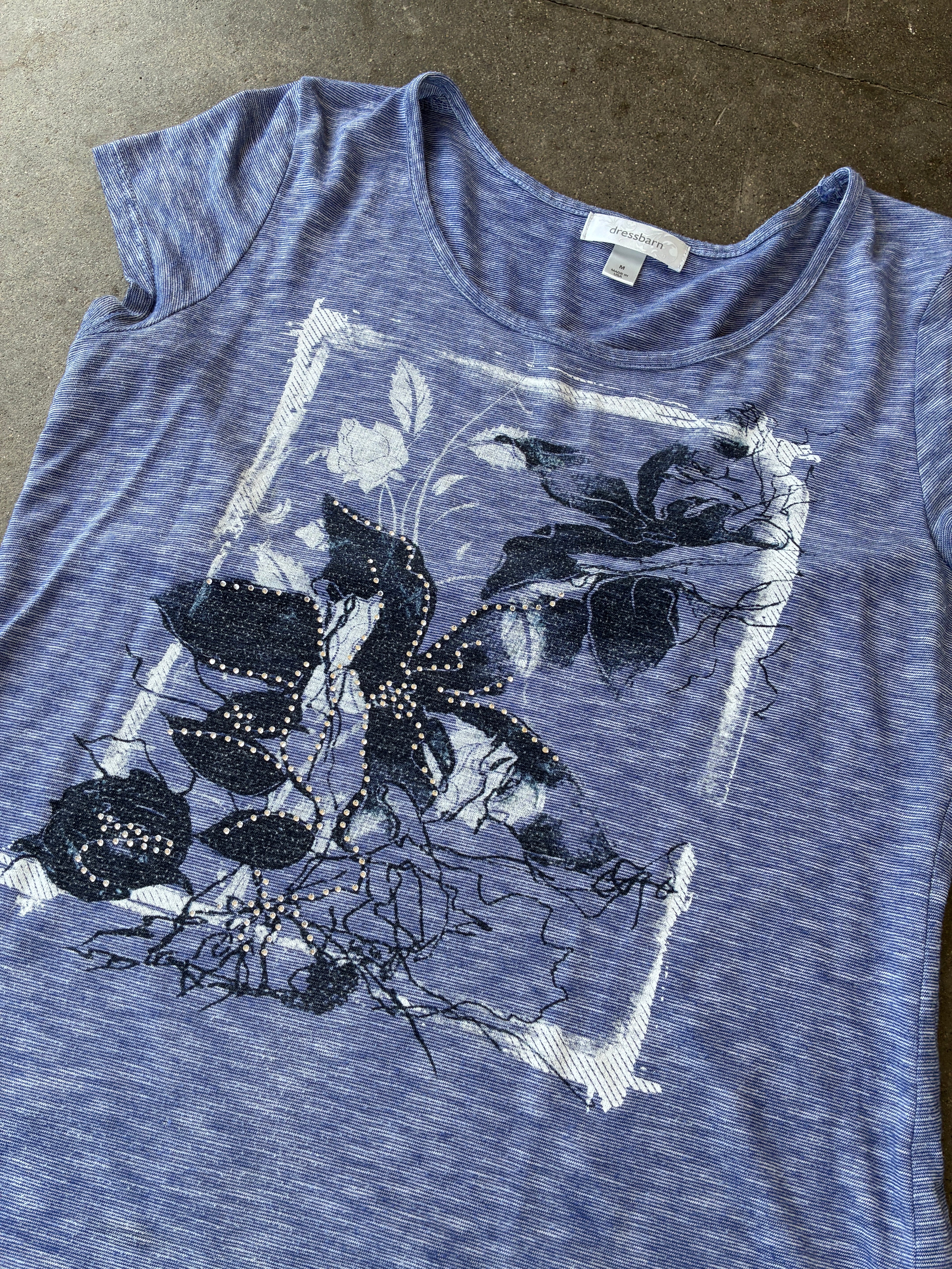 ‘00s Floral Shirt - M