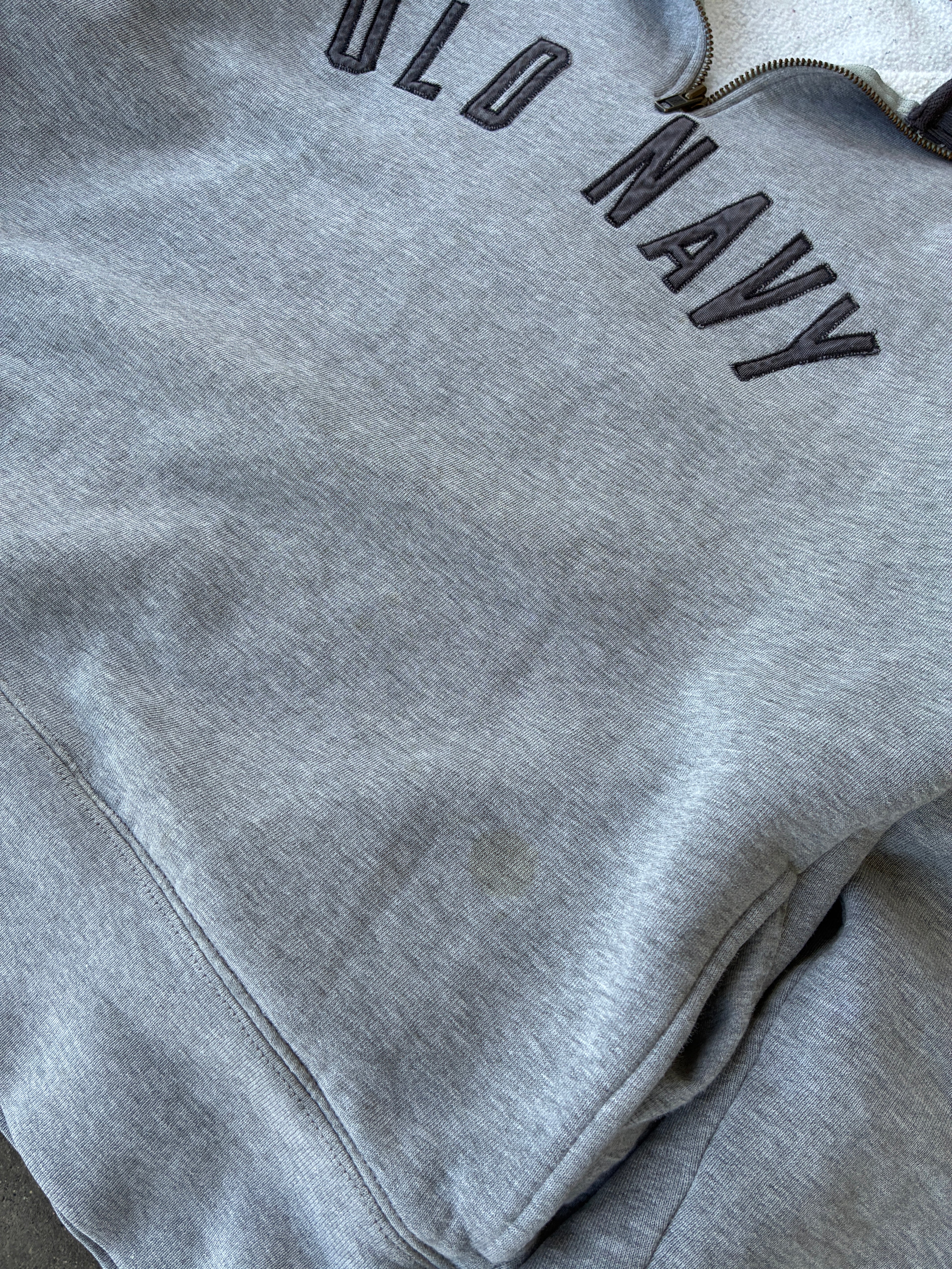 ‘00s Old Navy Spell-Out Quarter Zip - M